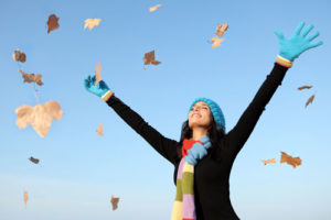 Woman Expressing Gratitude