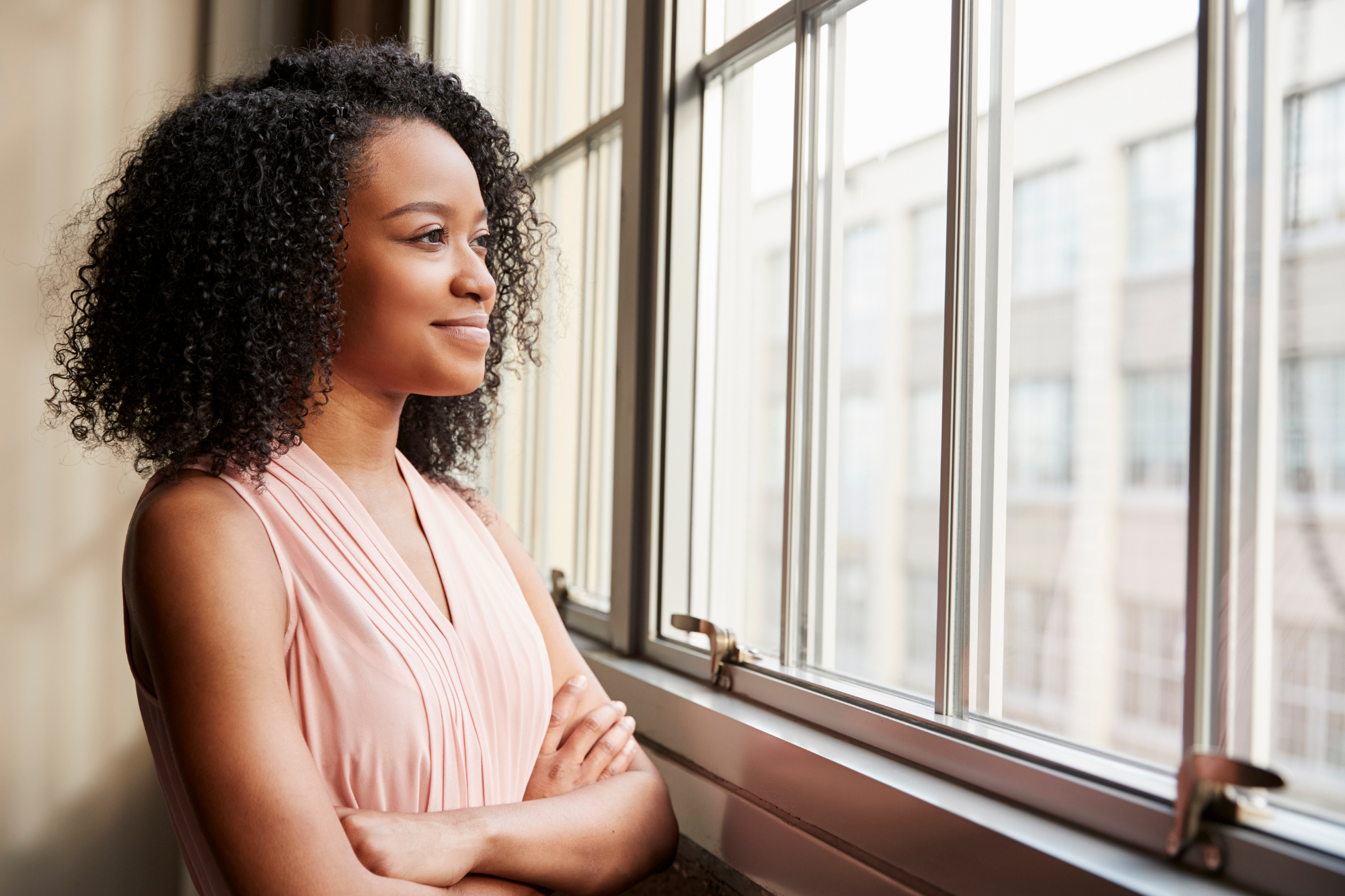 optimistic woman