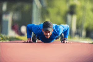 Man committing to his endeavor