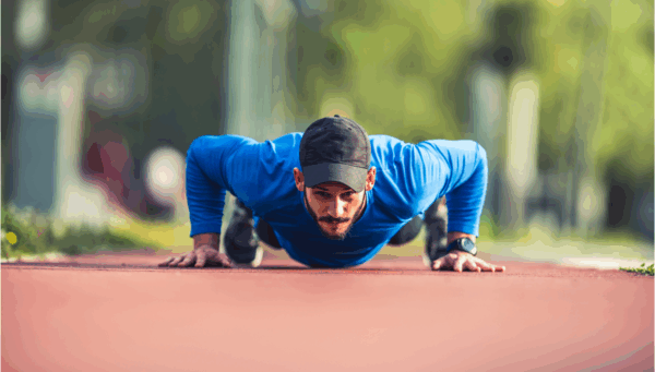 Man committing to his endeavor